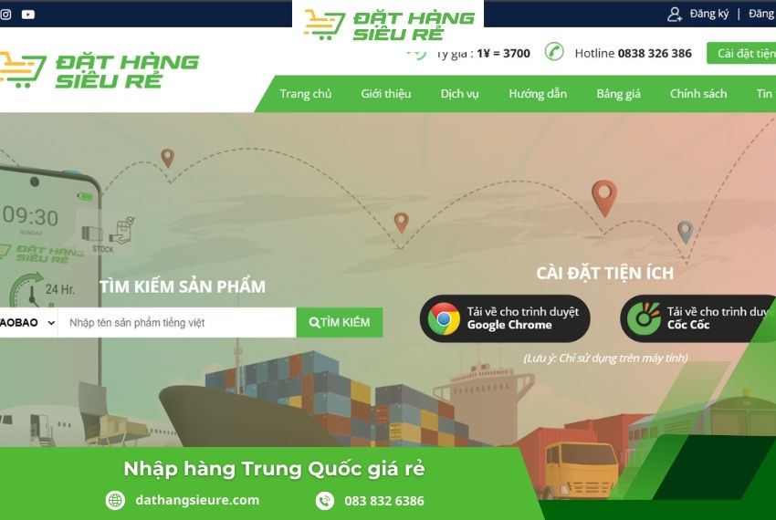 Đặt Hàng Siêu Rẻ mang đến dịch vụ nhập hàng Trung Quốc chuyên nghiệp
