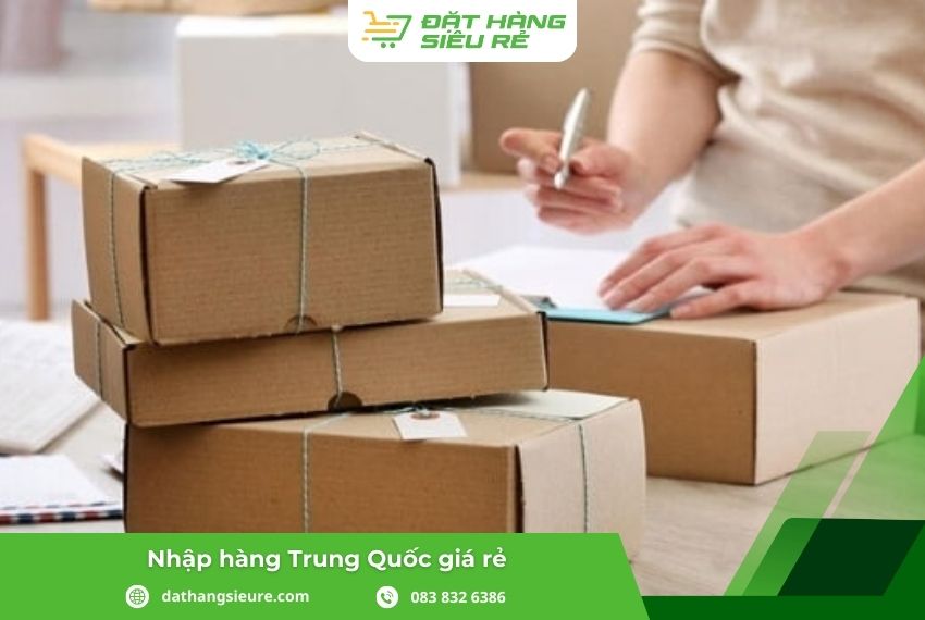 Kiểm hàng - đóng gói - bán ra thị trường
