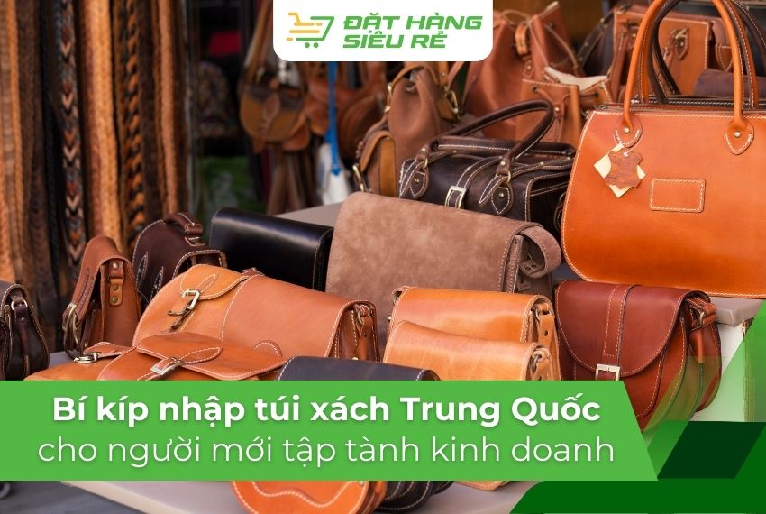Bí kíp A-Z nhập túi xách Trung Quốc cho người mới tập tành kinh doanh